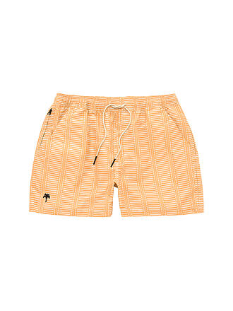 OAS | Badeshorts  Emerald Stripe | orange