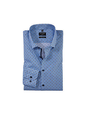OLYMP NO.6 | Hemd Super Slim Fit | blau