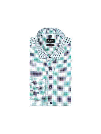 OLYMP NO.6 | Hemd Super Slim Fit | petrol