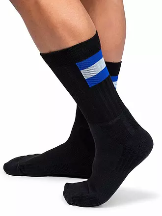 ON | Herren Socken black / indigo | weiss