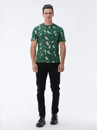 ONLY & SONS | T-Shirt ONSNEWCHRISTMAS | dunkelgrün