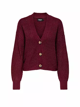 ONLY | Cardigan ONLCAROLSPRING | dunkelrot