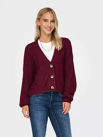 ONLY | Cardigan ONLCAROLSPRING | dunkelrot