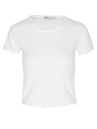 ONLY | T-Shirt Cropped ONLEMMA | hellgrau