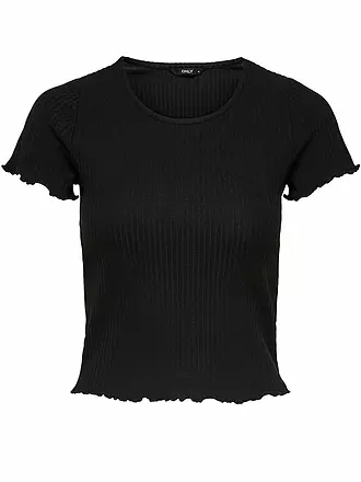 ONLY | T-Shirt Cropped ONLEMMA | schwarz