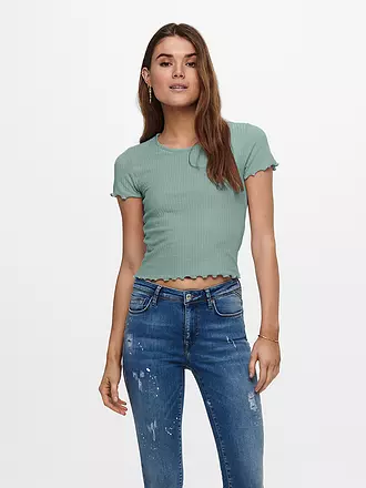 ONLY | T-Shirt Cropped ONLEMMA | hellblau