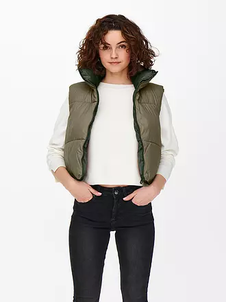 ONLY | Wendesteppgilet Cropped Fit ONLRICKY | olive