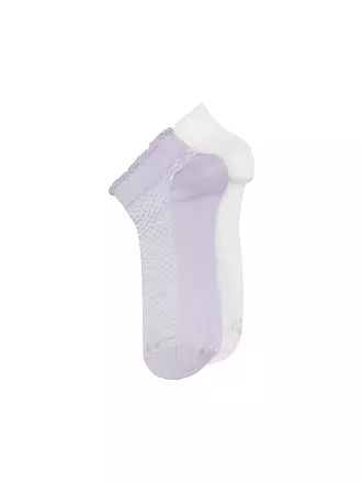 OOLEY | Socken 2er Pkg. ELEGANT S. Offwhite | lila