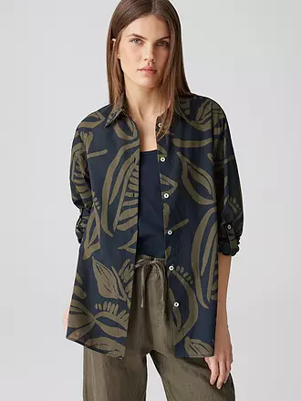 OPUS | Blusenshirt FUMINE TROPICAL | braun