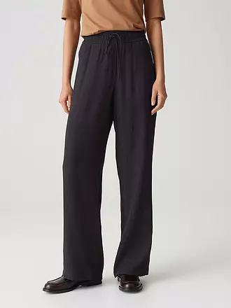 OPUS | Hose Jogging Fit MAROU CRINKLE | dunkelgrün