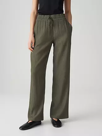 OPUS | Hose Jogging Fit MAROU CRINKLE | braun