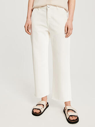 OPUS | Jeans Straight Fit Cropped | creme