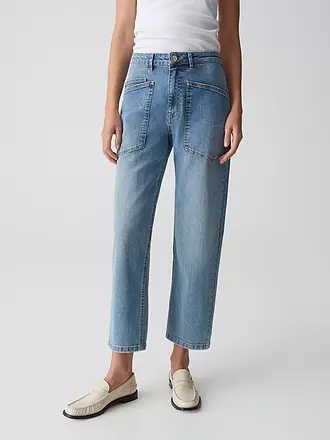 OPUS | Jeans Tapered Fit 7/8 LISSIE CARGO | blau
