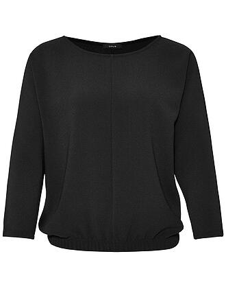 OPUS | Langarmshirt SARION | schwarz