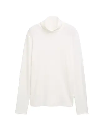 OPUS | Langarmshirt | weiss