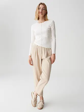 OPUS | Langarmshirt | weiss