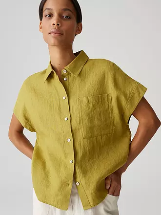 OPUS | Leinenbluse FELISA | senf