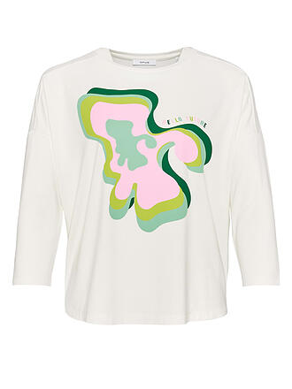 OPUS | Shirt SUTURA PRINT | creme