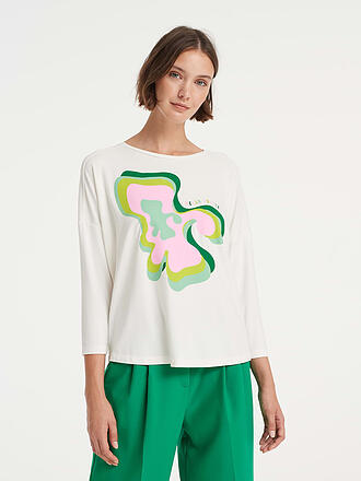 OPUS | Shirt SUTURA PRINT | creme