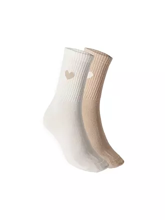 OPUS | Socken YENNIS LOVE 2er Pkg. soft oat | hellgrau