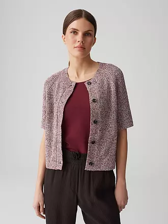 OPUS | Strickjacke DACKI | dunkelrot