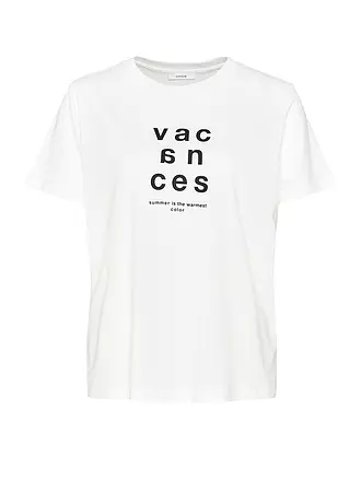 OPUS | T-Shirt SACANZA PRINT | creme