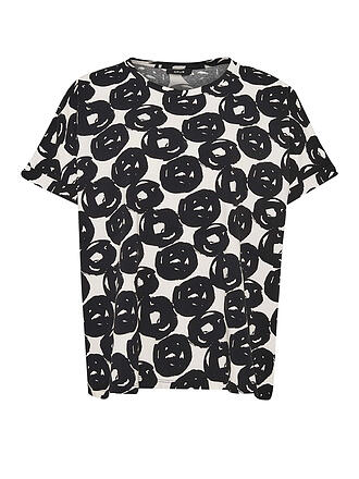 OPUS | T-Shirt SELINE PRINT | blau