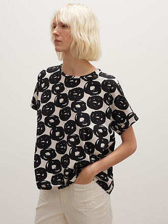 OPUS | T-Shirt SELINE PRINT | blau
