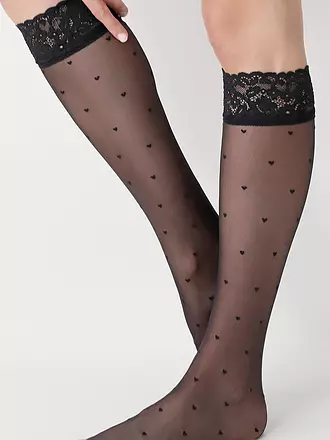 OROBLU | Kniestrümpfe SWEETIE black | schwarz
