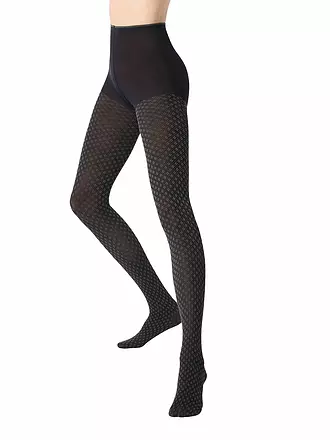 OROBLU | Modestrumpfhose TIE PATTERN 50 black / rose | olive
