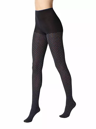 OROBLU | Modestrumpfhose TIE PATTERN 50 black / skiy | beere