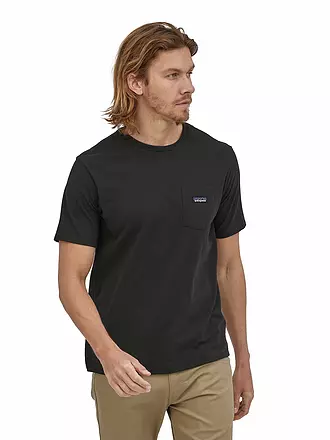PATAGONIA | T-Shirt M'S P-6 LABEL POCKET RESPONSIBILI-TEE | schwarz