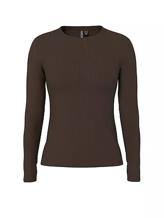 PIECES | Langarmshirt PCRUKA | braun
