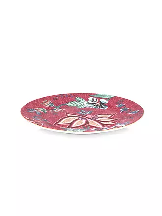 PIP STUDIO | Dessertteller 17cm Flower Festival Dark Pink | hellblau