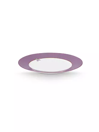 PIP STUDIO | Frühstücksteller gross LILY & LOTUS 23cm Uni Lilac | weiss