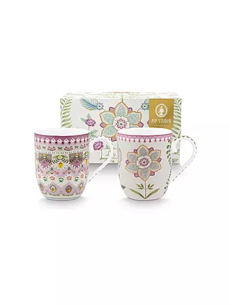 PIP STUDIO | Henkelbecher 2er Set Small LILY & LOTUS 145ml | hellgrün