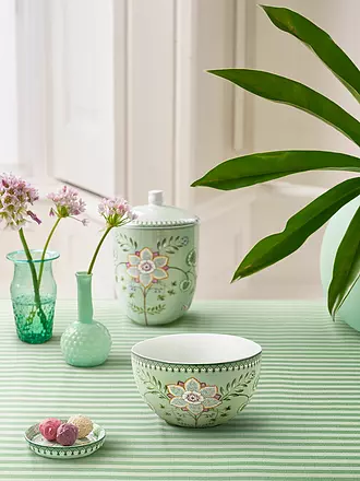 PIP STUDIO | Schale LILY & LOTUS 18cm Off White | hellgrün