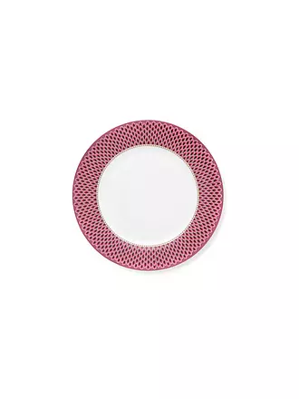 PIP STUDIO | Speiseteller 26,5cm Flower Festival Dark Pink | hellblau