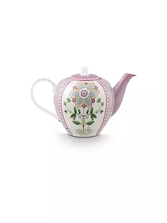 PIP STUDIO | Teekanne Large LILY & LOTUS 1,6l Tiles Lilac | hellgrün