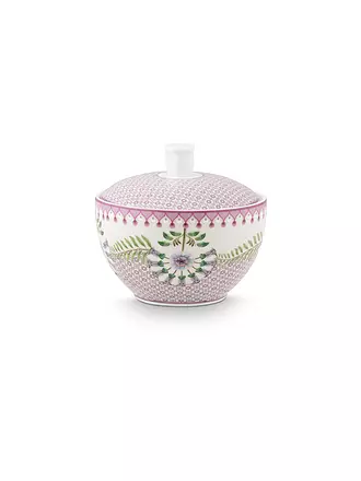 PIP STUDIO | Zuckerdose 300ml LILY & LOTUS Tiles Lilac | hellgrün