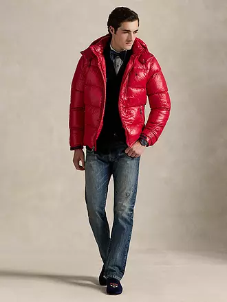 POLO RALPH LAUREN | Daunensteppjacke GORHAM GLOSSY | rot