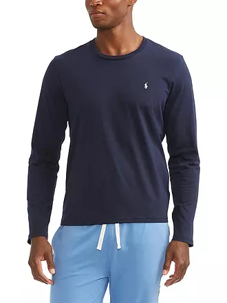 POLO RALPH LAUREN | Pyjama Langarmshirt Cruise Navy | weiss