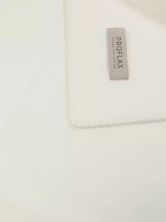 PROFLAX | Wohndecke - Plaid PROFLAX FLEECE 160x200cm Secret Ecru | dunkelgrün