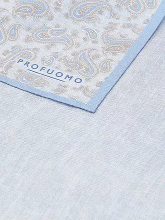 PROFUOMO | Seiden Stecktuch | blau