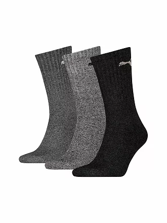 PUMA |  Sportsocken 3er Pkg black | grau