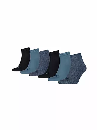 PUMA | Sneaker Socken 6er Pkg. black | blau