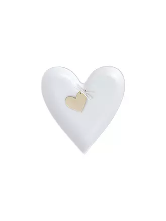RAEDER | Herzteller 12x11x1,6cm Weiss | weiss