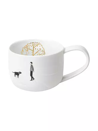 RAEDER | Tasse AUSZEIT PARKSPAZIERGANG 9,5x7cm Weiss | 