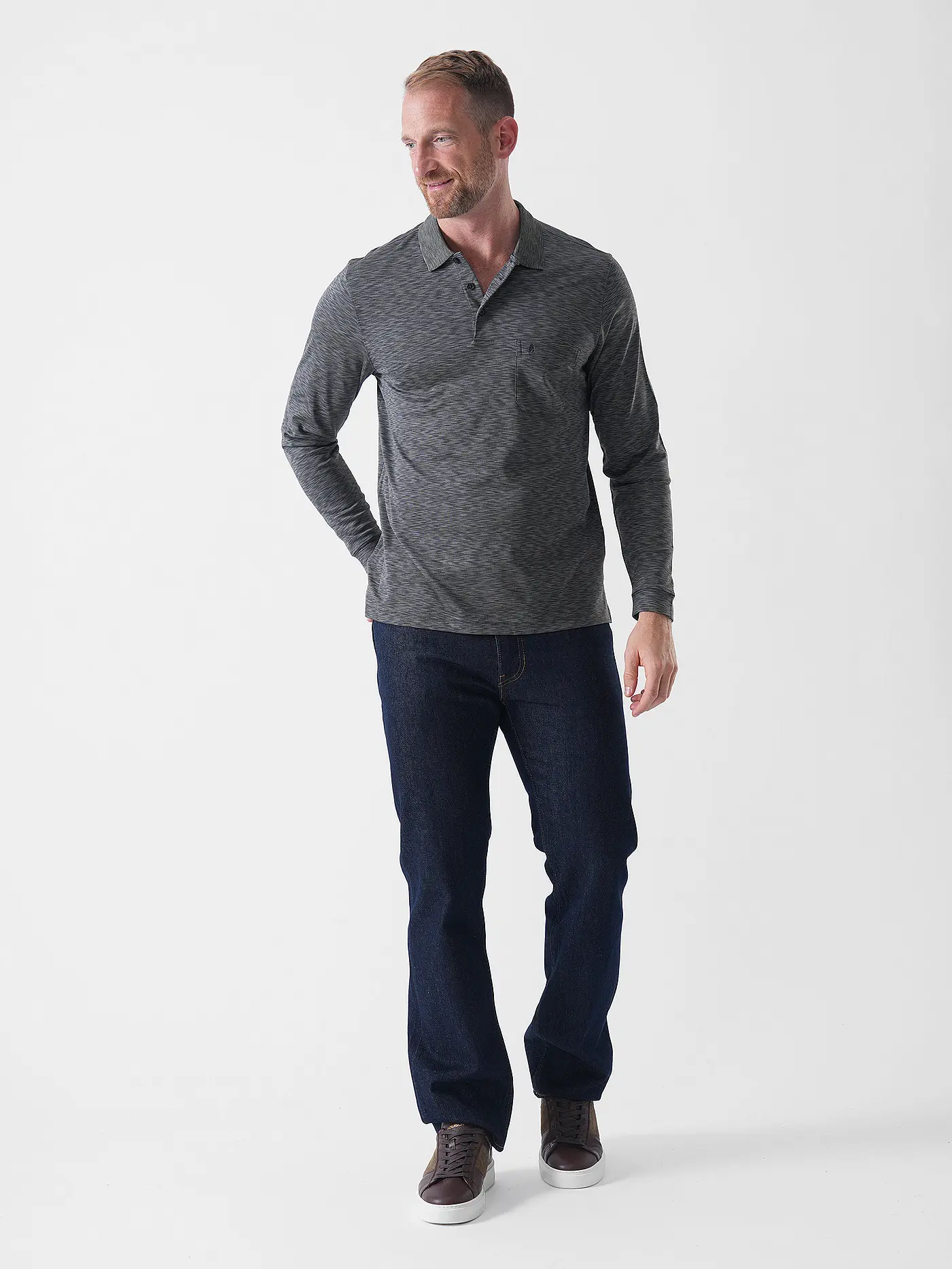 RAGMAN | Poloshirt | grau