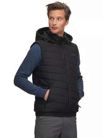 RAGWEAR | Steppgilet GENNEMY | schwarz